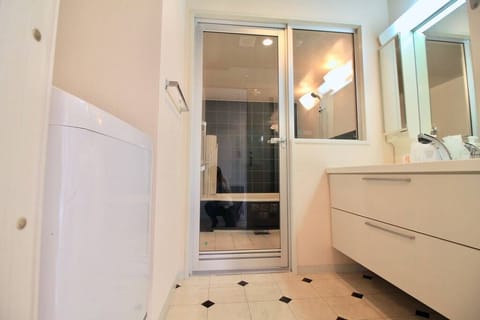 Condo, 2 Bedrooms (301) | Bathroom | Combined shower/tub, deep soaking tub, free toiletries, hair dryer