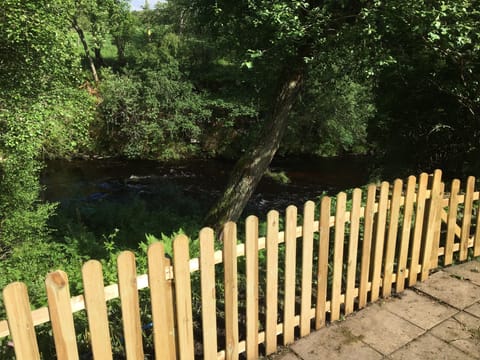 View of the rivet Livet from the garden 