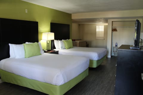 Deluxe Room, 2 Queen Beds, Non Smoking, Refrigerator & Microwave | View from room