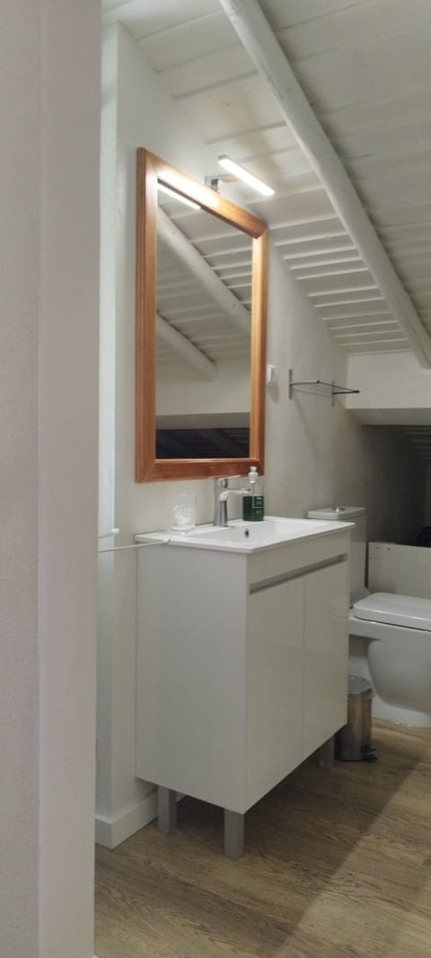 Traditional Studio (Azinheira) | Bathroom | Shower, rainfall showerhead, hair dryer, bathrobes