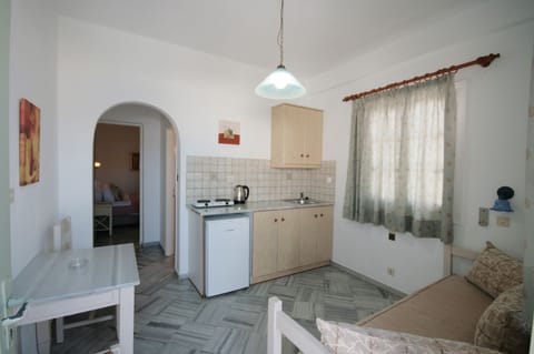 Standard Studio, Sea View | Private kitchen | Fridge, oven, stovetop, coffee/tea maker