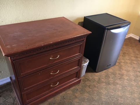 Desk, blackout drapes, iron/ironing board, WiFi