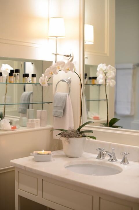 Anson King | Bathroom | Shower, rainfall showerhead, designer toiletries, hair dryer