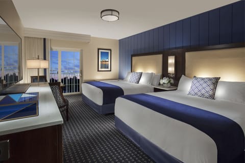 Premium Room, 2 Queen Beds | In-room safe, desk, laptop workspace, blackout drapes