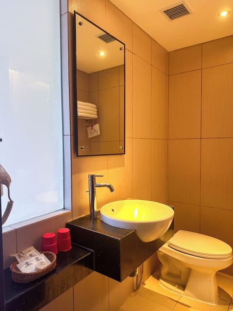 Deluxe Room | Bathroom | Shower, free toiletries, hair dryer, slippers