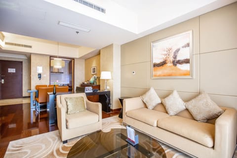 Premium Apartment, 1 Bedroom | Living area | 42-inch flat-screen TV with cable channels, TV