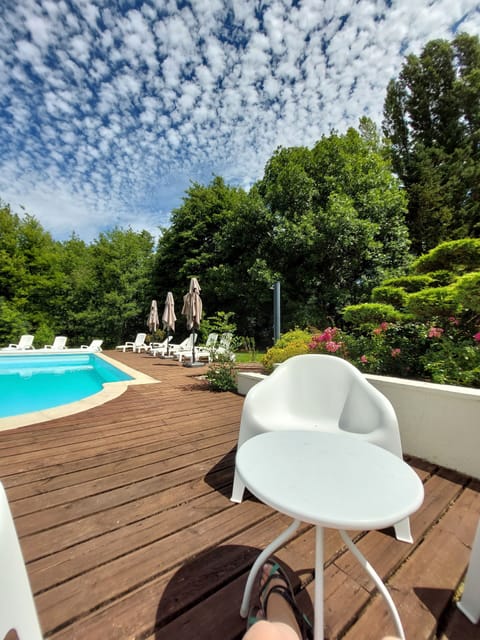 Seasonal outdoor pool, open 10:00 AM to 8:00 PM, sun loungers