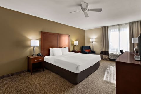 Deluxe Room, 1 King Bed, Non Smoking, Refrigerator & Microwave | Desk, blackout drapes, iron/ironing board, rollaway beds