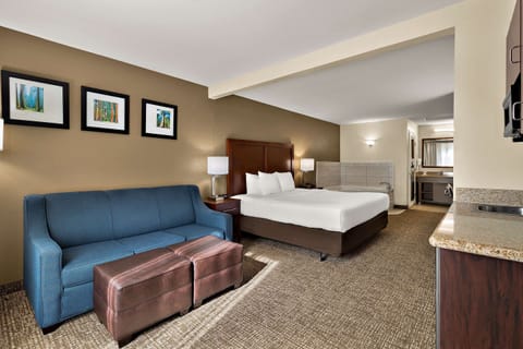 Suite, Non Smoking, Jetted Tub (1 King Bed) | Desk, blackout drapes, iron/ironing board, rollaway beds