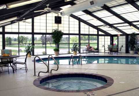 Indoor pool, open 6 AM to 11 PM, sun loungers