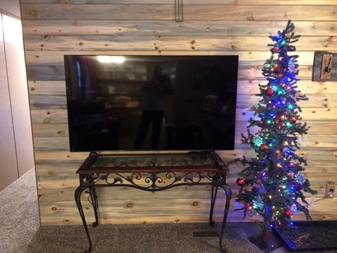 65" smart TV with Hulu, Disney Plus and CBS all access.