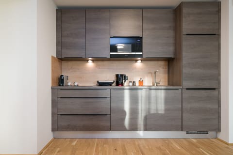 Exclusive Apartment (Top 14) | Private kitchen | Fridge, microwave, stovetop, espresso maker