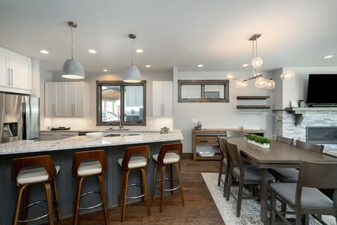 Open modern home with all new furnishings.