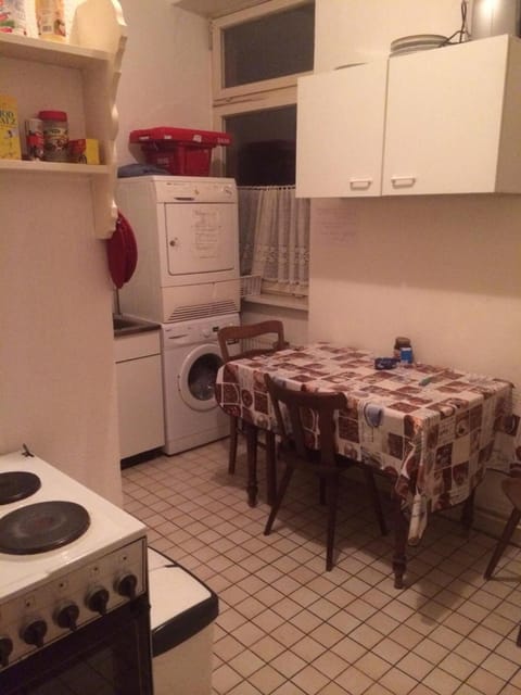Fridge, stovetop, cookware/dishes/utensils