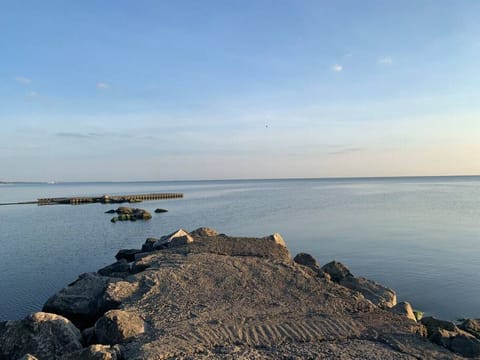 View from jetty looking west towards Cedar Point