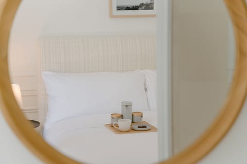 Room, Courtyard View | Frette Italian sheets, premium bedding, down comforters, pillowtop beds
