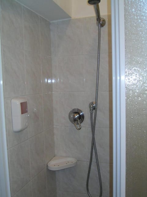 Shower, free toiletries, hair dryer, bidet