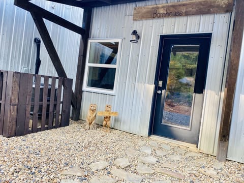 Front door with covered entrance!