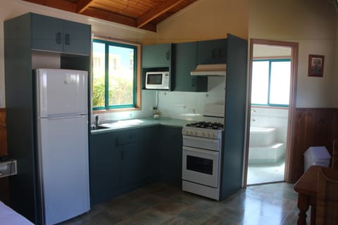 Spa Villa | Private kitchen | Full-size fridge, microwave, stovetop, electric kettle