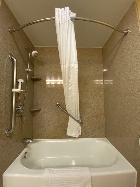 Room, 2 Queen Beds, Accessible, Non Smoking | Bathroom shower