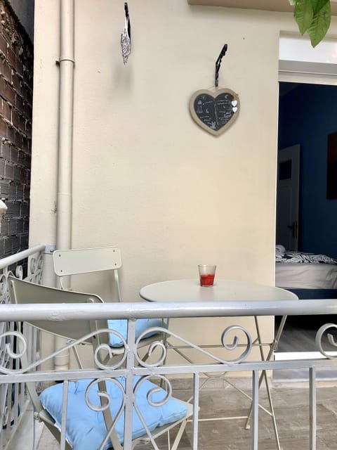 You can enter the terrace from your bedroom!