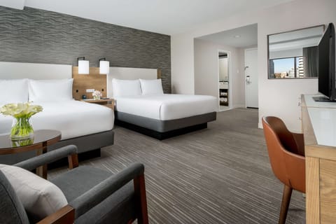 Room, 2 Queen Beds, Accessible Shower | Premium bedding, down comforters, in-room safe, desk