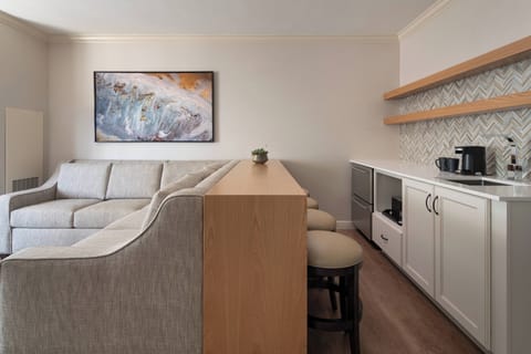 Suite, 1 King Bed, City View | In-room safe, desk, laptop workspace, blackout drapes