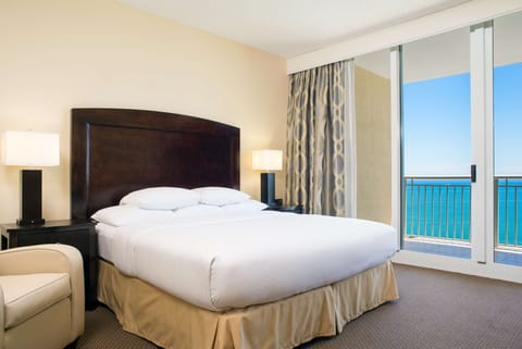 Room, Multiple Beds, Non Smoking, Ocean View | Premium bedding, in-room safe, blackout drapes, iron/ironing board