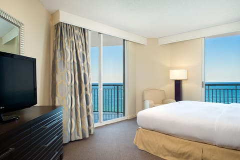 Room, Multiple Beds, Non Smoking, Ocean View | Premium bedding, in-room safe, blackout drapes, iron/ironing board