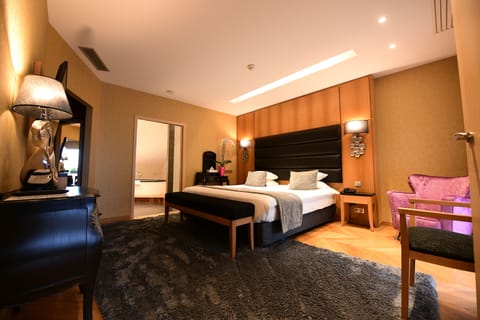 Junior Suite | Minibar, in-room safe, individually decorated, individually furnished