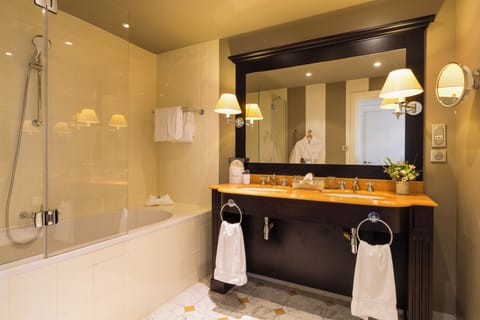 Suite, Multiple Beds, Balcony, View | Bathroom | Eco-friendly toiletries, hair dryer, bathrobes, slippers