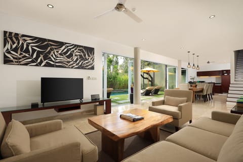 Villa, 4 Bedrooms, Private Pool | Living area | LCD TV