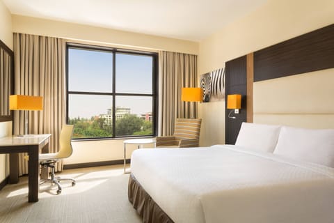 Deluxe Room, 1 Queen Bed | Premium bedding, minibar, in-room safe, desk