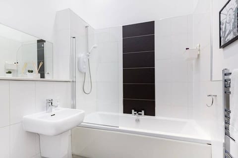 Modern bathroom where you can scrub away the day