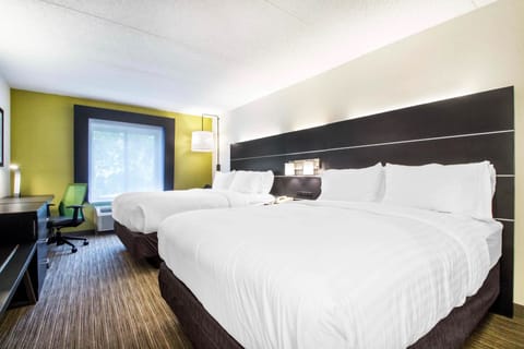 Standard Room, 2 Queen Beds | Premium bedding, down comforters, memory foam beds, in-room safe