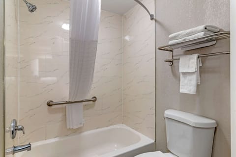Standard Room, 1 King Bed, Non Smoking | Bathroom | Hydromassage showerhead, free toiletries, hair dryer, towels