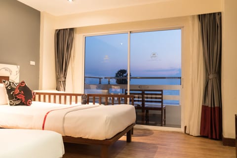 Deluxe Triple Room, 1 Bedroom, Sea View | View from room