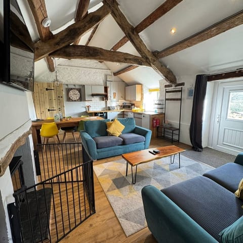 Open plan living space at The Cowshed