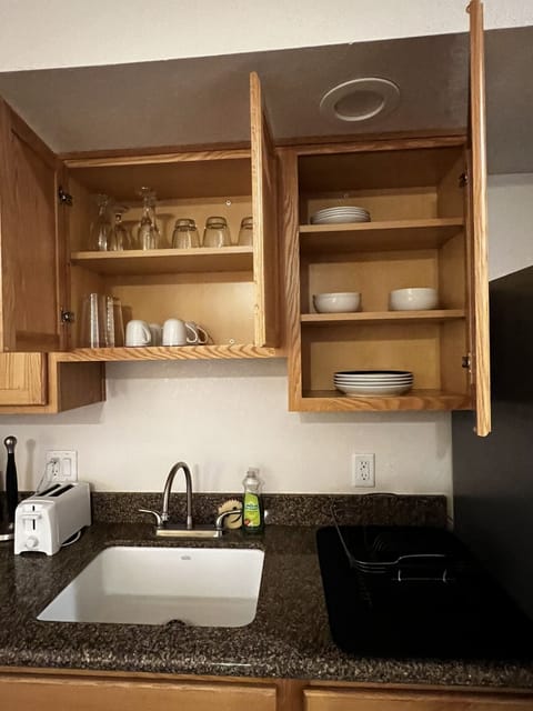 Deluxe Studio | Private kitchenette | Full-size fridge, microwave, oven, stovetop