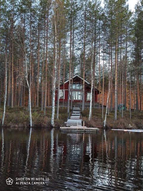 view of the house from the lake