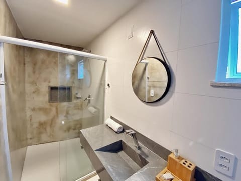 Studio, Sea View | Bathroom | Shower, towels