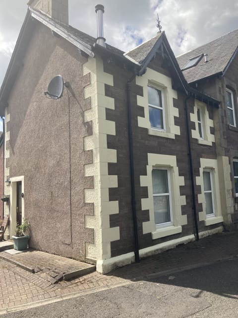 The front of the house which looks onto the new play park 