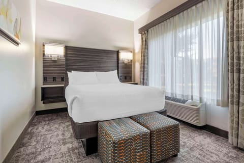 Suite, 1 King Bed, Non Smoking | In-room safe, desk, blackout drapes, iron/ironing board