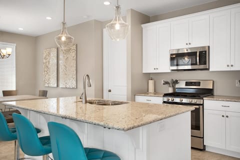 Fully stocked gourmet kitchen featuring all the comforts of home