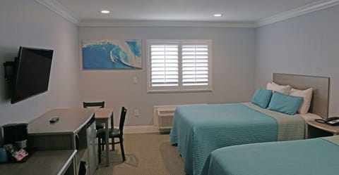 Standard Room, 2 Queen Beds | Premium bedding, down comforters, pillowtop beds, blackout drapes