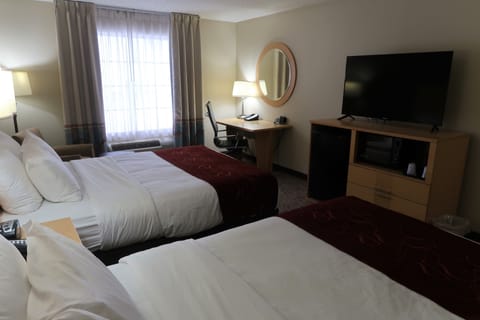 Room, 2 Queen Beds, Non Smoking (Upgrade) | In-room safe, desk, blackout drapes, iron/ironing board