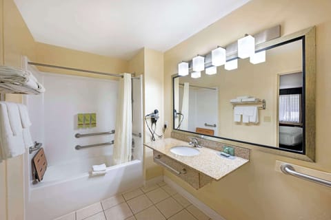 Standard Room, 1 King Bed, Accessible, Bathtub | Bathroom | Combined shower/tub, spring water tub, free toiletries, hair dryer