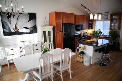 Main floor Dining Room and Kitchen with a welcoming open floor plan