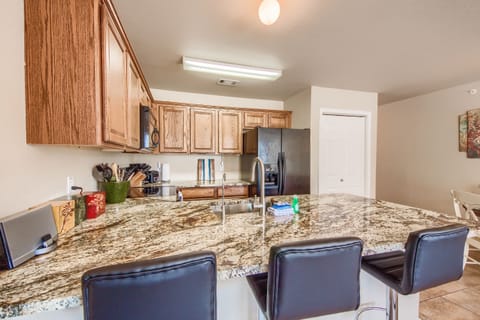 Entertain your guests while making a home cooked meal.