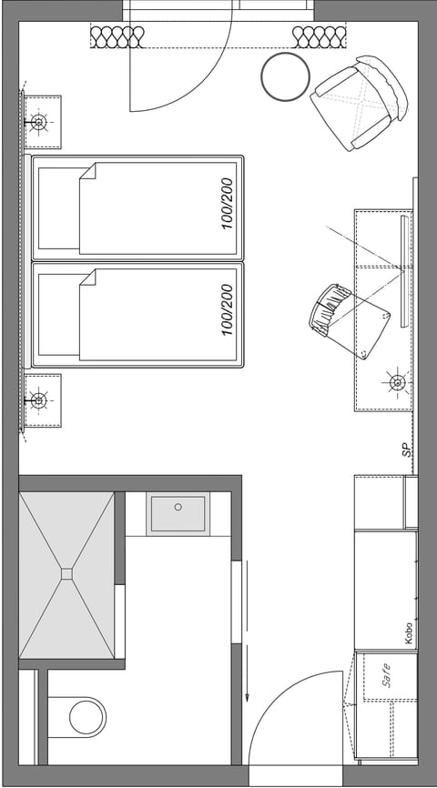 Comfort Room | Floor plan